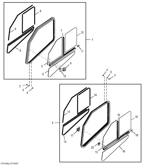 cat skid steer side window removal|deere skid loader side windows.